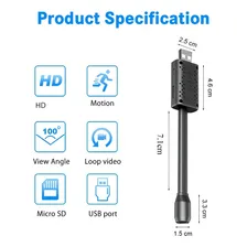 Mini Micro Camera Ip Espiã Wifi Full Hd Super Secreta Foto mini 4