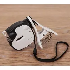 Mini Microscopio Lupa De Celular 55x Universal Com Led E Uv Cor Branco Foto mini  3