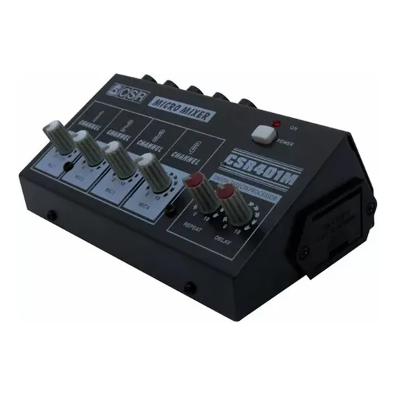 Mini Mixer Csr Mm 401m 4 Canais Efeito Mesa De Som Portátil Foto 1