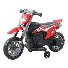 Mini Moto Cross Infantil Elétrica 6V Recarregável Triciclo Criança Vermelha Bivolt Brinqway Bw233 Foto  mini 1