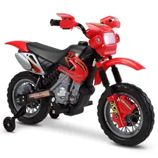 Mini Moto Elétrica Infantil Motocross Vermelha 6v - Belfix Cor Vermelho Foto mini 3