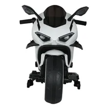 Mini Moto Elétrica P/ Criança 12v Branca Pedal Painel Luzes Foto mini  2