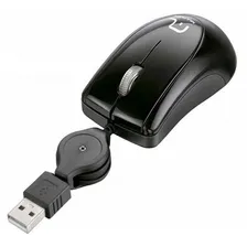 Mini Mouse Óptico Com Cabo Retrátil Usb Mo205 Multilaser Foto  mini 1