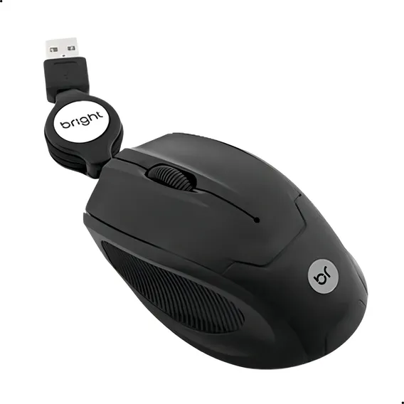 Mini Mouse Óptico Usb Retrátil Notebook Pc Bright 0101 Foto 1