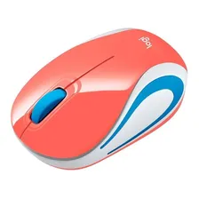 Mini Mouse Sem Fio M187 Ultraportátil Coral Logitech Foto mini 2