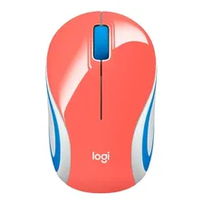 Mini Mouse Sem Fio M187 Ultraportátil Coral Logitech Foto mini 1