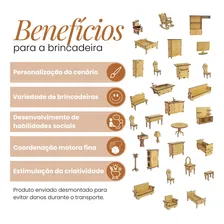 Mini Moveis Para Casinha Boneca Mdf 30 Peças Imediato Grupo Paraíso Mdf Foto mini 2