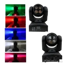 Mini Moving Doble Face 12w 4 Led Rgbw Quadriled Dmx Audio Bivolt Foto mini  2