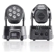 Mini Moving Head Wash 7 Led 10w Quadriled Rgbw Dmx Festa Dj Foto mini  3