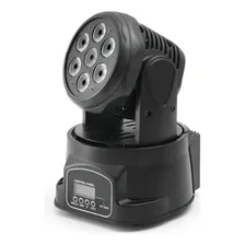 Mini Moving Head Wash 7 Led 10w Quadriled Rgbw Dmx Festa Dj Foto mini 4