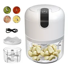 Mini Multiprocessador De Alimentos Elétrico Cor Branco Foto mini  2
