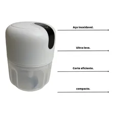 Mini Multiprocessador De Alimentos Elétrico Cor Branco Foto mini 4