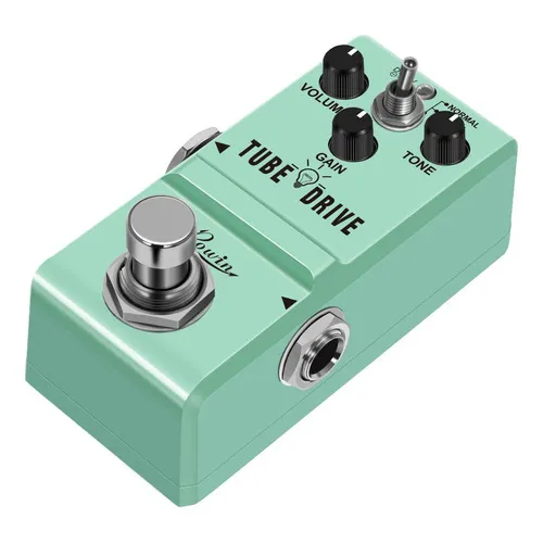 Mini Pedal Rowin Tube Drive Overdrive Guitarra Efeito Pedal Cor Verde Foto 1