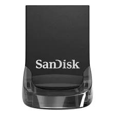 Mini Pen Drive 64gb Ultra Fit Usb 3.2 Sandisk Cor Preto Foto mini 1