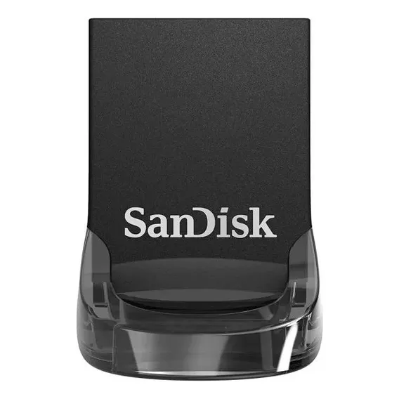 Mini Pen Drive 64gb Ultra Fit Usb 3.2 Sandisk Cor Preto Foto 1