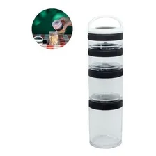 Mini Potes Empilháveis Porta Lanches Marmita Snack Fit Foto  mini 1