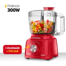 Mini Processador Turbo Pratic 300w Mondial Cor Vermelho 110v Foto mini 2