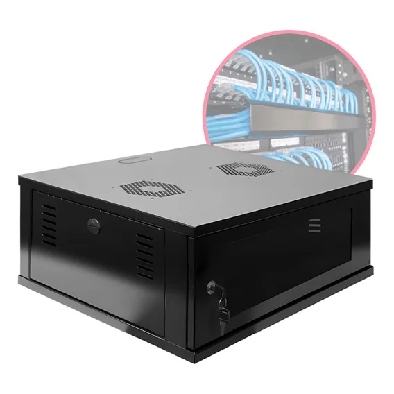 Mini Rack / Parede 19'' 4u X 570mm Soldada Cor Preto Foto 1