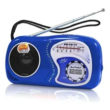 Mini R谩dio Am/fm/tv Com Rel贸gio Foto mini 1