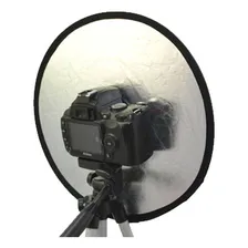 Mini Rebatedor Portátil 2 Em 1 30cm Prata/dourado 2x1 Case Foto mini 4
