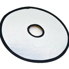 Mini Rebatedor Portátil 2 Em 1 30cm Prata/dourado 2x1 Case Foto mini 1