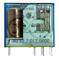 Mini Relé Finder 12vdc 8a 2 Contatos Rev 40.52.7.012.0000 12V Foto mini  2