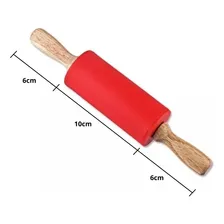 Mini Rolo Silicone Confeitaria Pasta Americana 10cm Foto mini  2