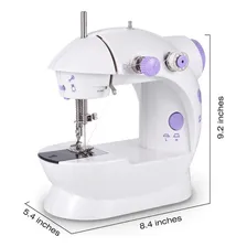Mini Sewing Machine Maquina Costura Casa Presente Acess贸rios Bobinas Linhas Foto mini 4