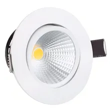 Mini Spot Cob 3w Redondo Direcionável Led Branco Quente Foto mini 1