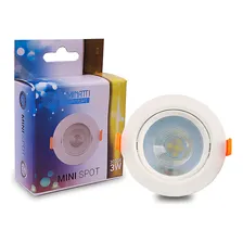 Mini Spots Led De Embutir Luminatti Redondo 3w 3000k Foto mini 1