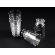 Mini Taça 50ml Acrílico Doces Bebidas Cristal C/ 100 Unidade Cor Transparente Foto mini  3