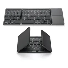 Mini teclado Bluetooth Dobrável Portátil Ultrafino K cor Preta Foto mini 1