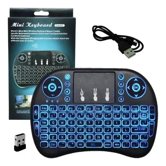 Mini Teclado Com Led Mini Keyboard Foto 1