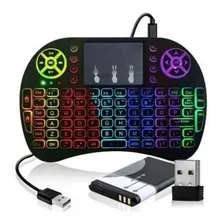Mini Teclado Iluminado Controle Sem Fio Para Tv Box Smart Tv Foto mini 1