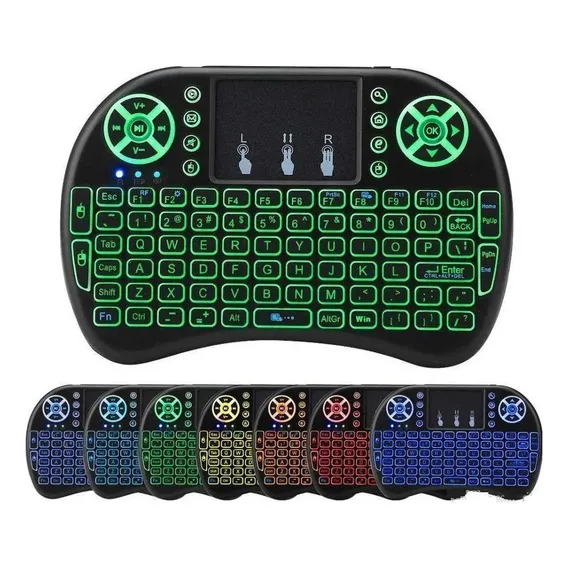 Mini teclado LED para teclado preto Smart Tv Foto 1
