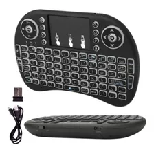 Mini Teclado Sem Fio Air Mouse Touch Tv Wireless Com Luz Foto  mini 1