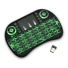 Mini Teclado Wireless Bluetooth Touchpad Sem Fio Iluminado Foto mini 1