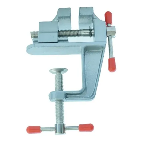 Mini Torno Bancada Aço Serviços Leves Base Fixa Resistente Foto 1