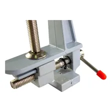 Mini Torno Em Aço Base Fixa Mini Morsa Abertura 27mm Foto mini 3