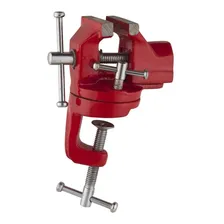 Mini Torno Morsa De Bancada De Aço Com Base Giratoria 60mm Foto mini 1
