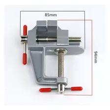 Mini Torno Morsa De Bancada Mesa Base Fixa Foto mini 3