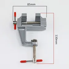 Mini Torno Morsa De Bancada Mesa Base Fixa Foto mini 4