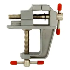 Mini Torno Morsa De Bancada Mesa Base Fixa Foto mini 3
