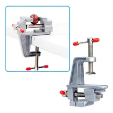 Mini Torno Morsa De Bancada Mesa Base Fixa Profissional Foto mini  2