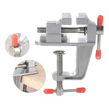 Mini Torno Morsa De Bancada Mesa Base Fixa Profissional Foto mini 4