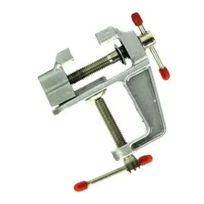 Mini Torno Morsa Mesa Bancada Aço Metal Foto mini 1