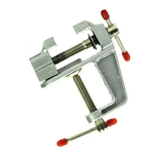 Mini Torno Morsa Mesa Bancada Aço Metal Foto 1