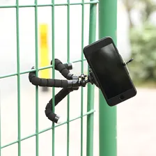 Mini TripĂ© FlexĂvel Ajustável Regulador MĂłvel Celulares Foto mini 3