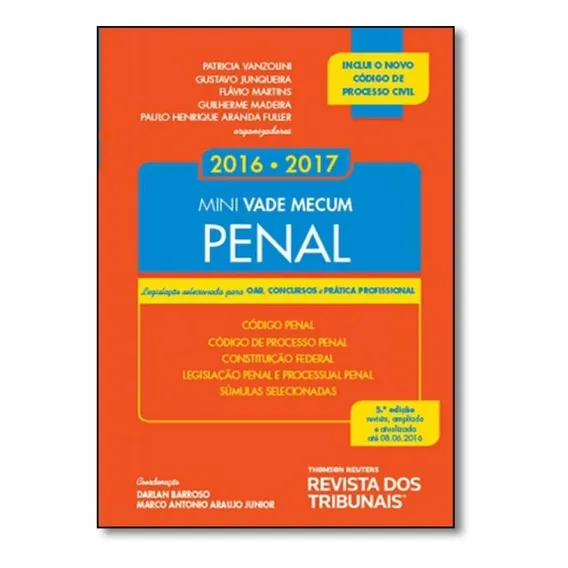 Mini Vade Mecum Penal 2016 2017: Legislação Selecionada Pa Foto 1