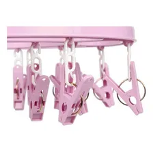 Mini Varal Oval 24 Prendedores - Rosa Foto mini 2
